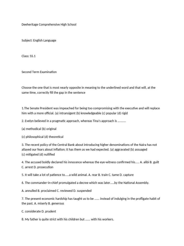 Understanding Profligate in Context | PDF | Stress (Linguistics ...