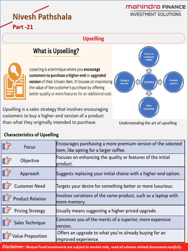 Understanding Upselling Strategies | PDF | Investing | Sales