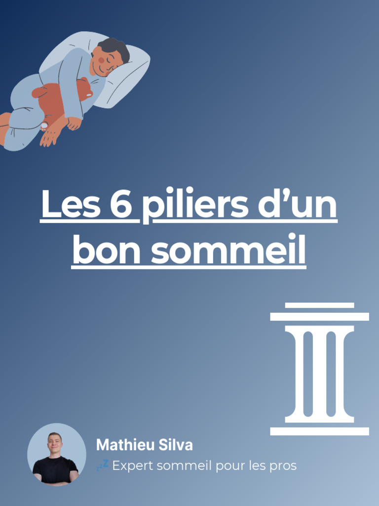 6 clés pour un sommeil réparateur | PDF | Sommeil | Rythme circadien