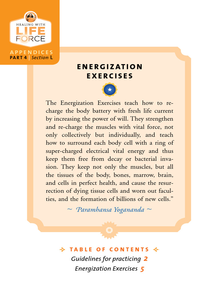 Energization Exercises for Vitality | PDF | Breathing | Exhalation