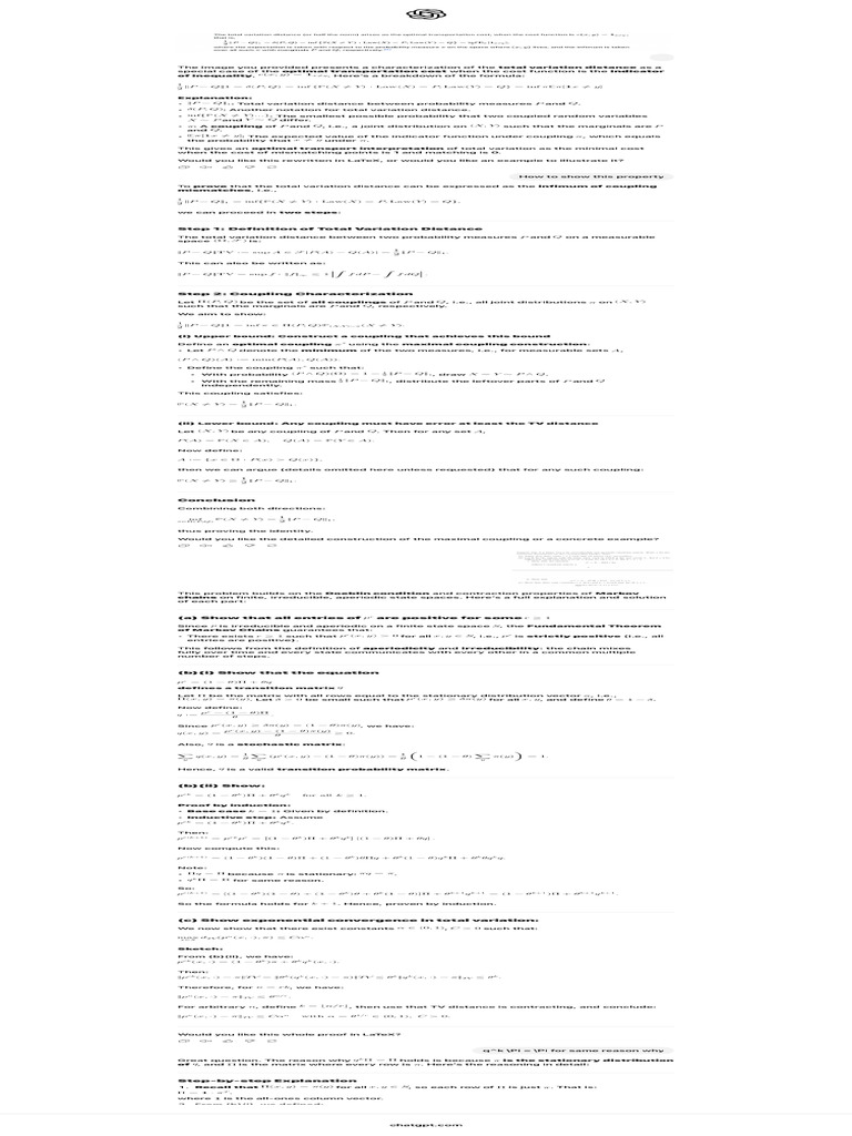 Total Variation Distance | PDF