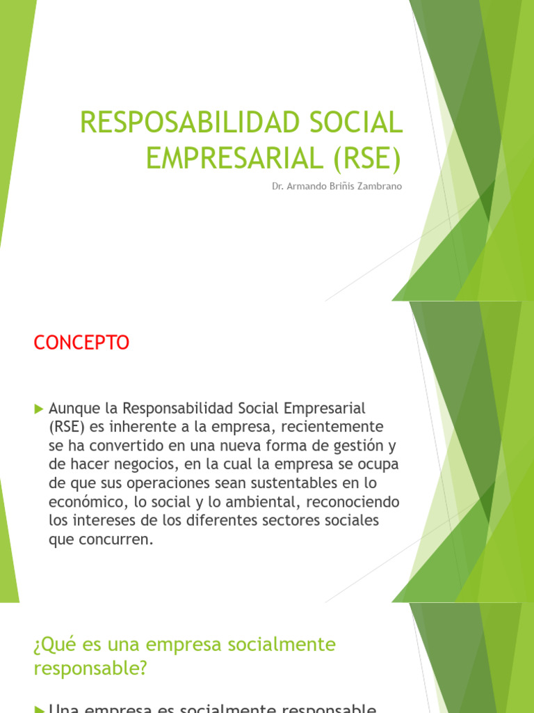 Resposabilidad Social Empresarial (Rse) | PDF