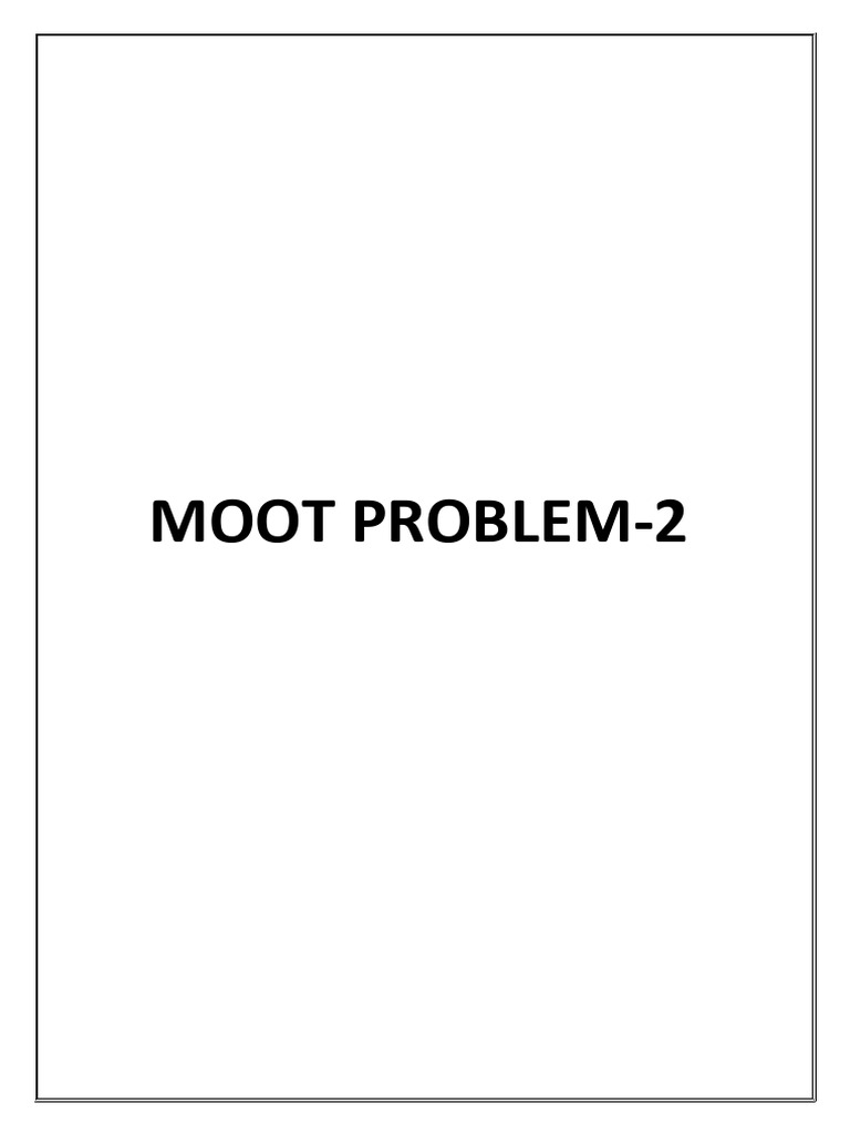 Moot Problem 2 | PDF