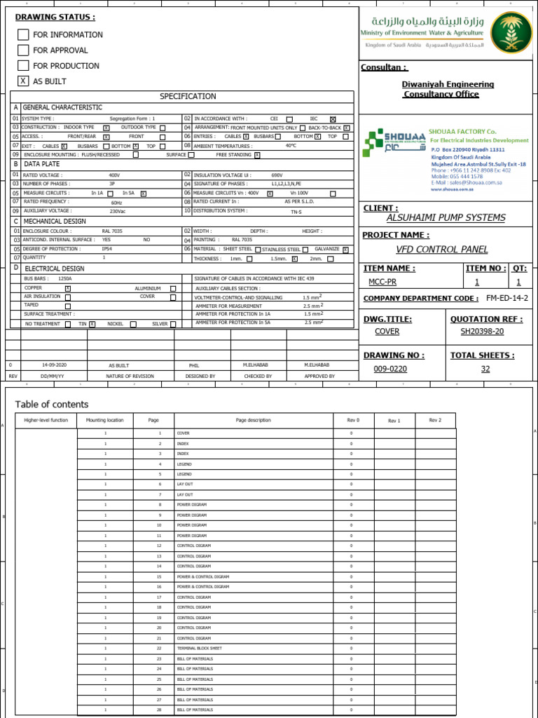 VFD Control Panel Design Document | PDF | Relay | Switch
