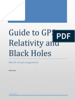 Guide To GPS, Relativity and Black Holes: March Break Assignment