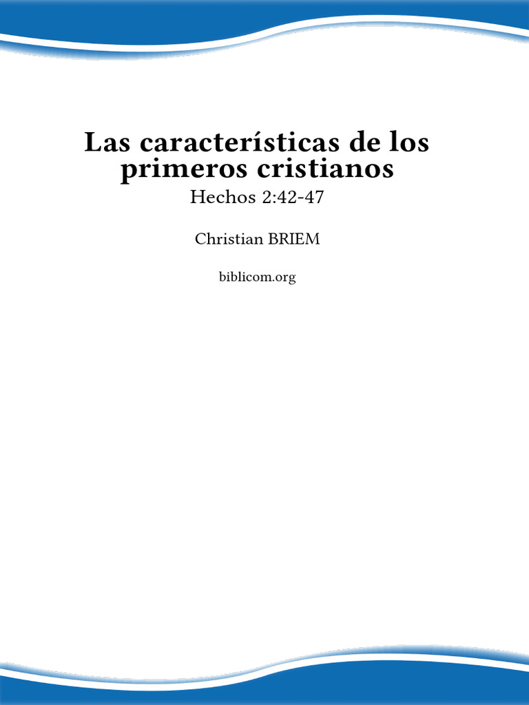 Características de los Primeros Cristianos | PDF | eucaristía | Cristo ...