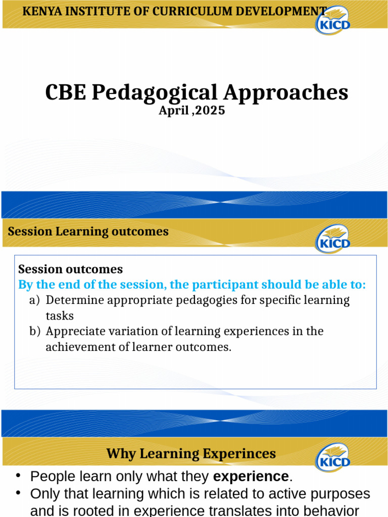 CBE Pedagogical Approaches Overview | PDF | Learning | Inquiry Based ...