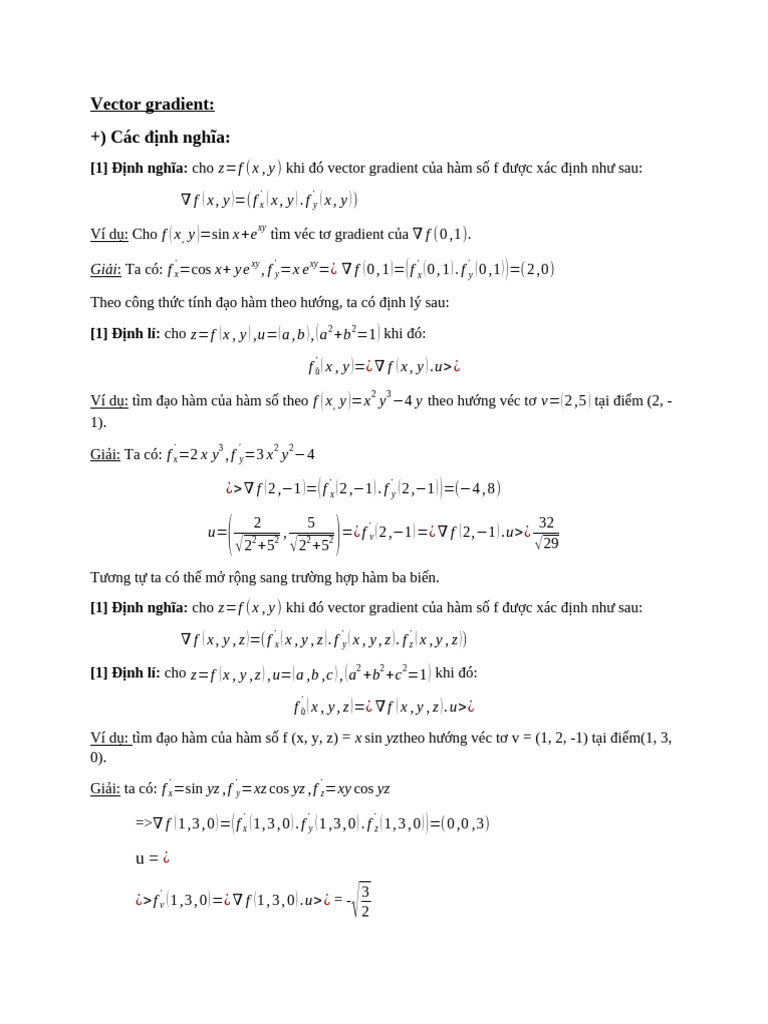 Vector Gradient | PDF