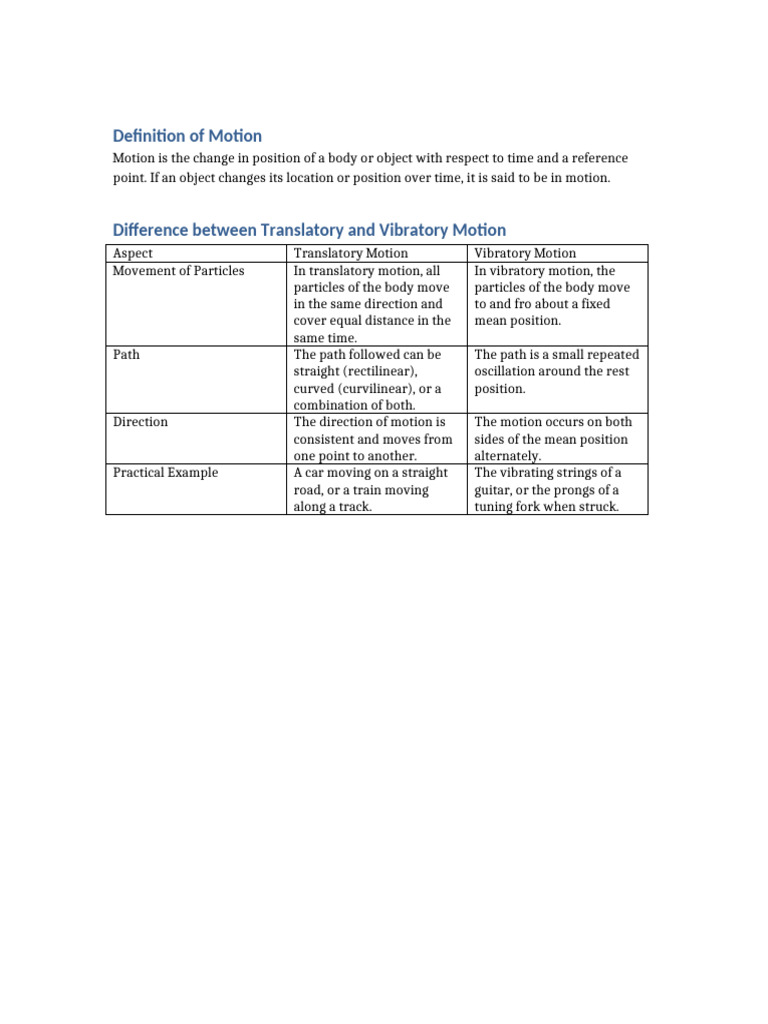 Motion_Comparison | PDF