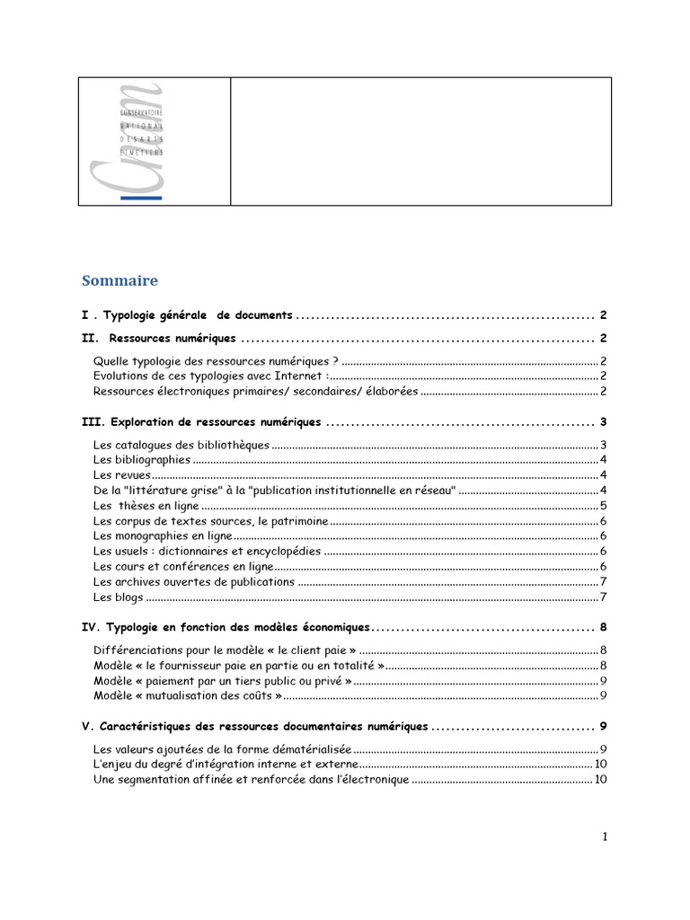 Typologie des ressources documentaires | PDF | Libre accès | Blog
