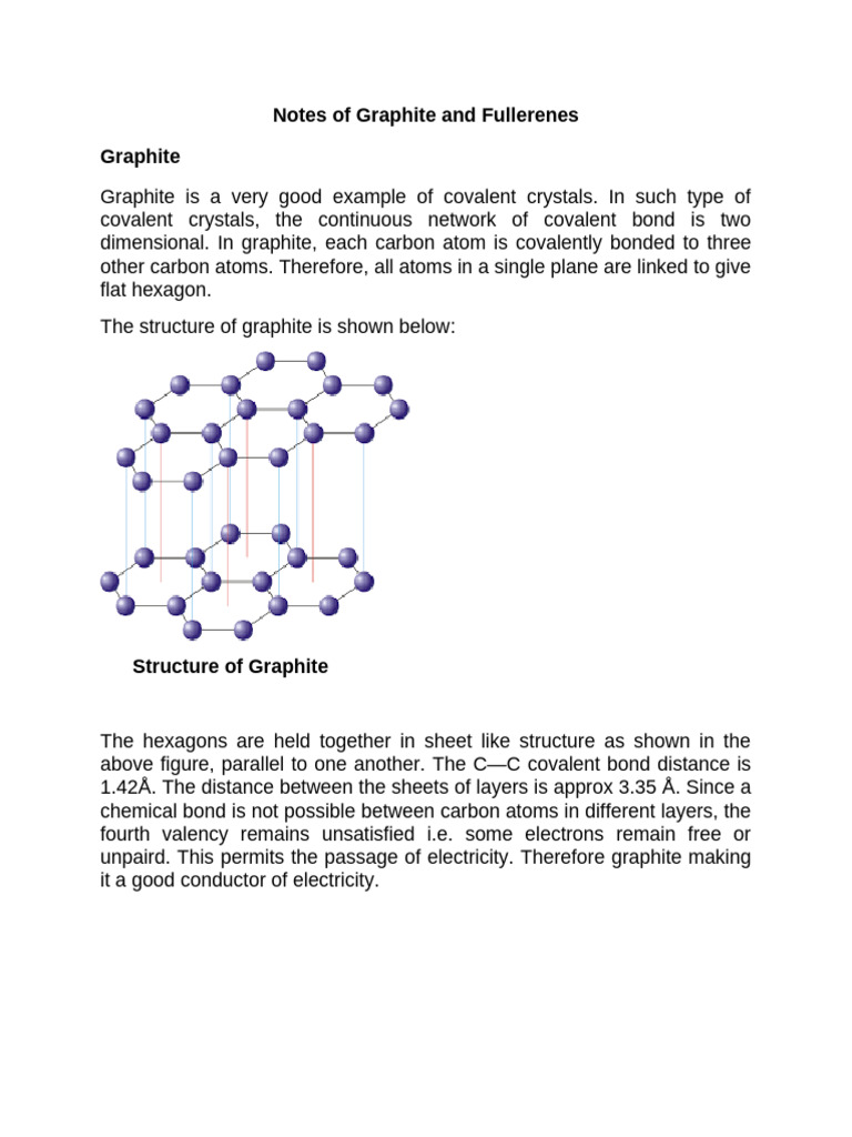 Graphite and Fullerenes Overview | PDF | Fullerene | Graphite