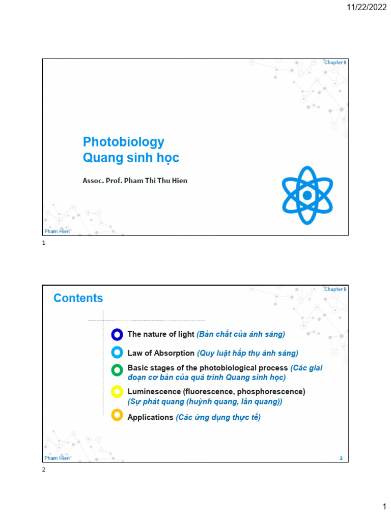 Understanding Photobiology Basics | PDF | Electromagnetic Radiation ...