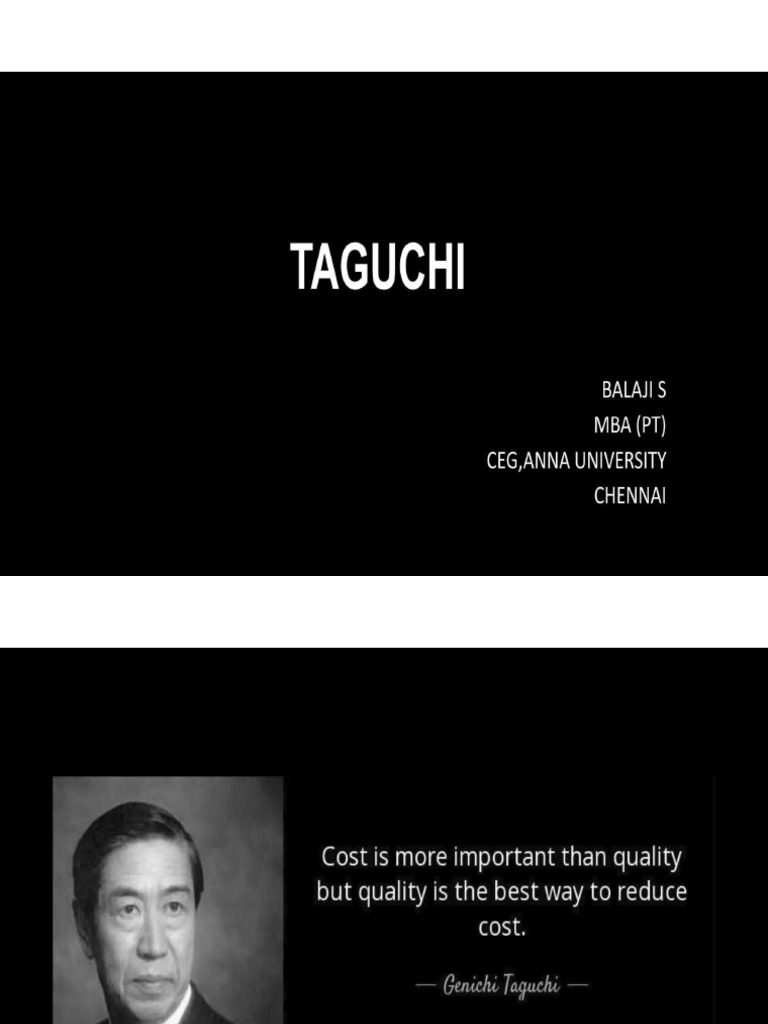 Taguchi 2 | PDF