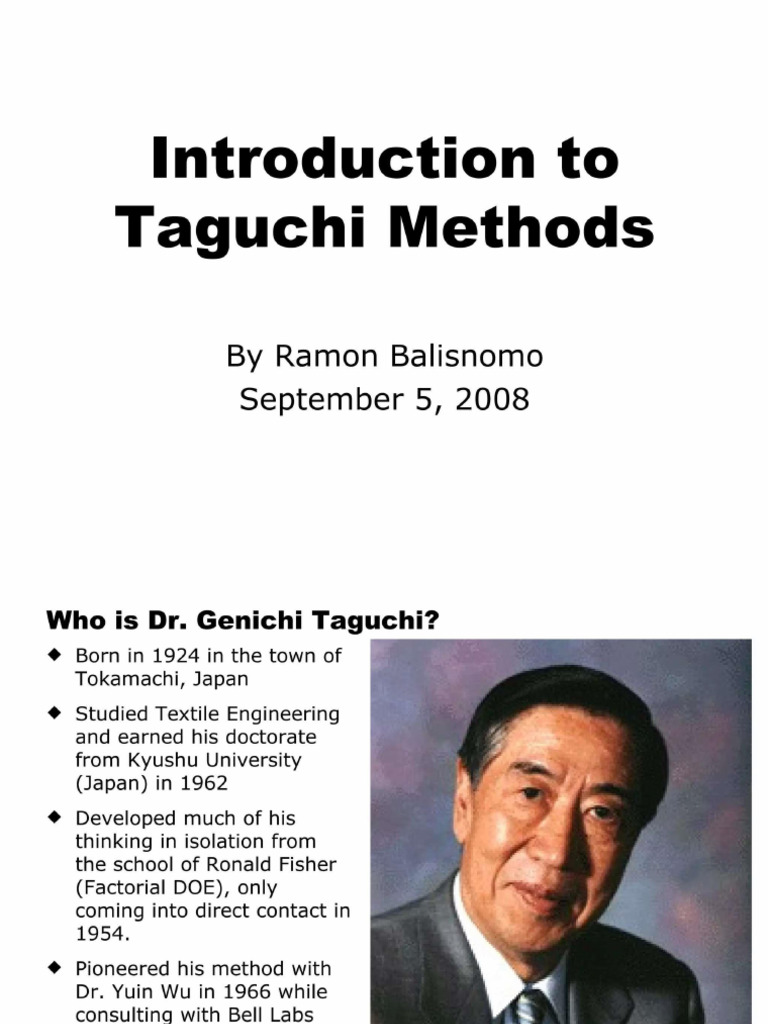 Taguchi 3 | PDF