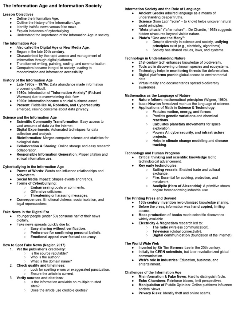 Understanding the Information Age | PDF | Social Media | Popular ...