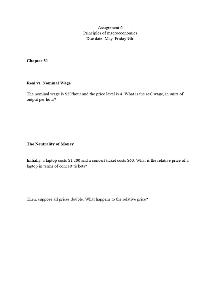 Assignment 6 | PDF