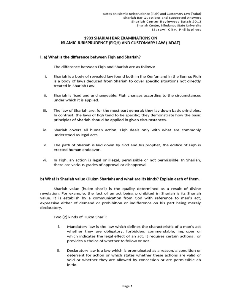 Islamic Law Jurisprudence | PDF | Sharia | Shia Islam
