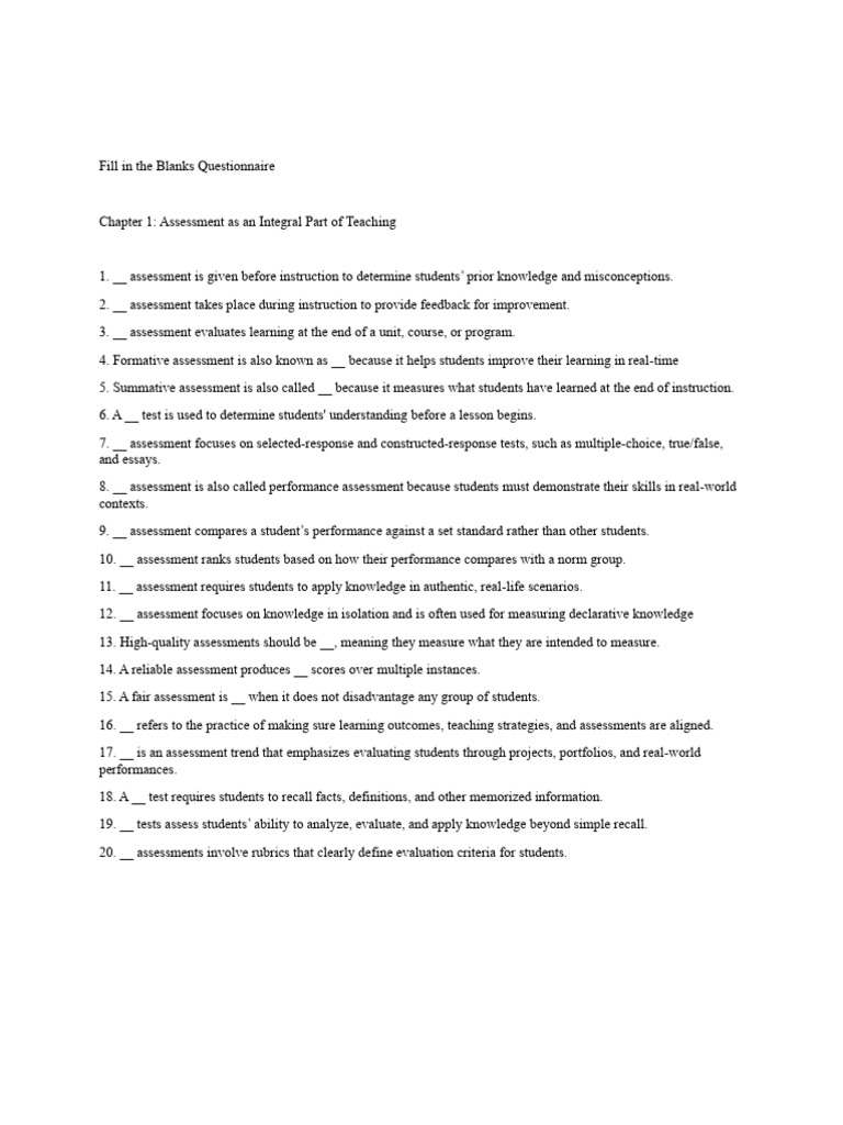 Assessment and Learning Outcomes Guide | PDF | Educational Assessment ...