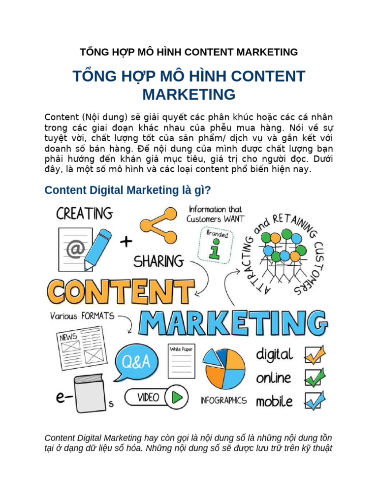 T NG H P Mô Hình Content Marketing | PDF