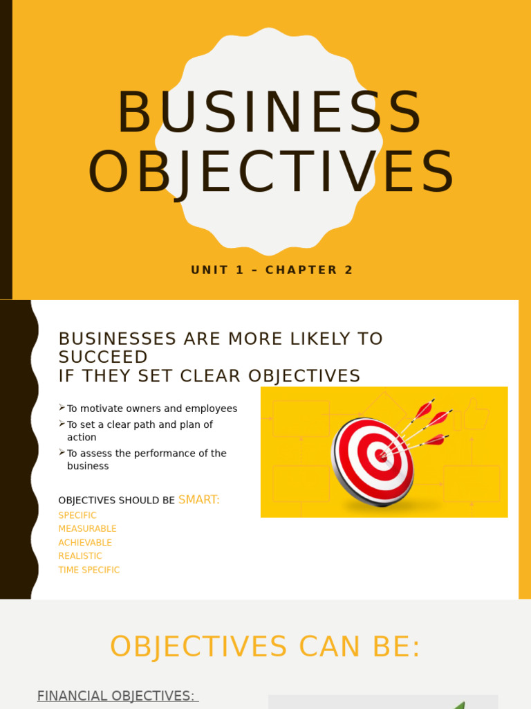 Chapter 2 Business Objectives | PDF