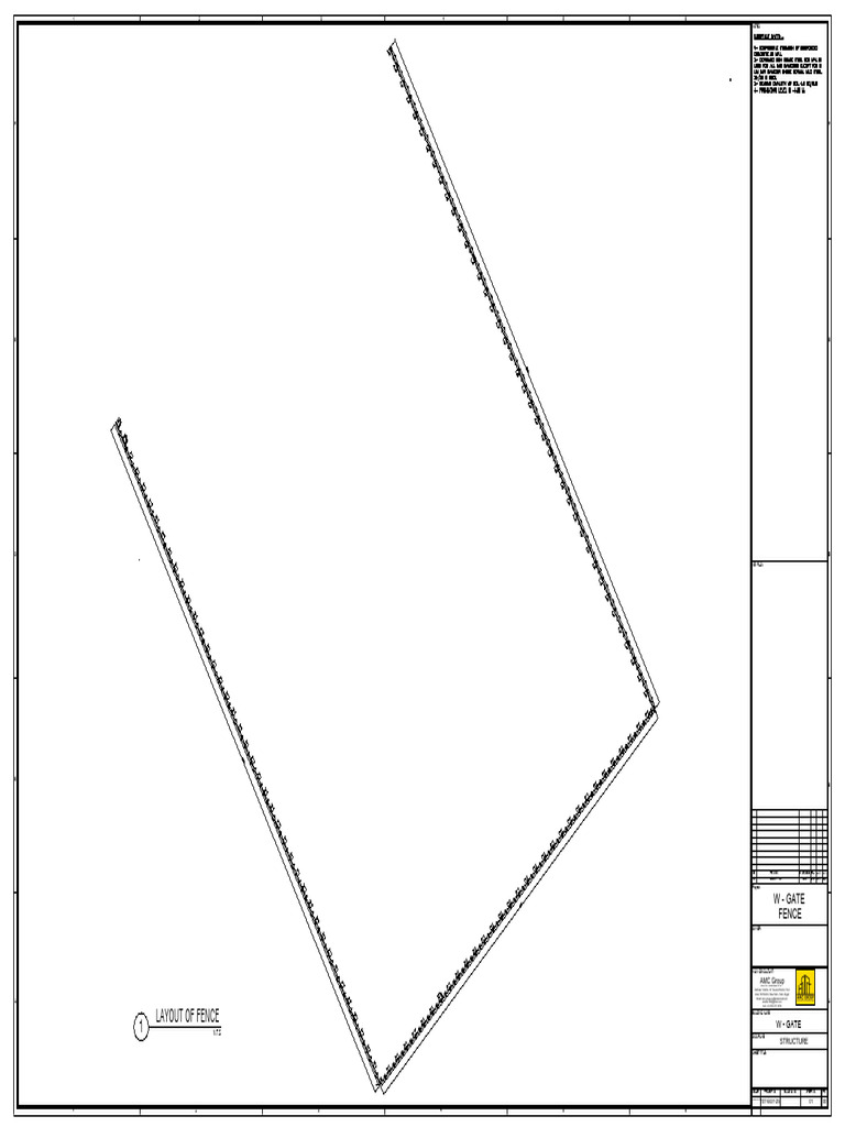 Project Layout for Fence Design | PDF