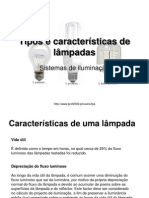 Tipos e características de lâmpadas