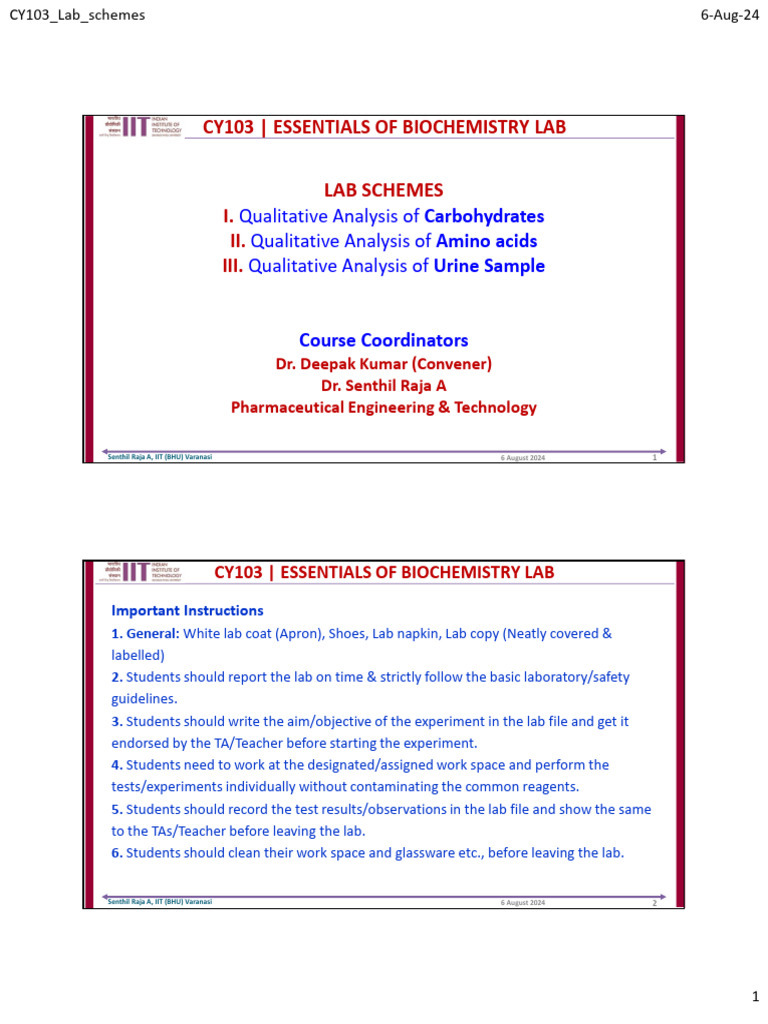 Biochemistry Lab: Carbohydrate Analysis | PDF | Carbohydrates ...