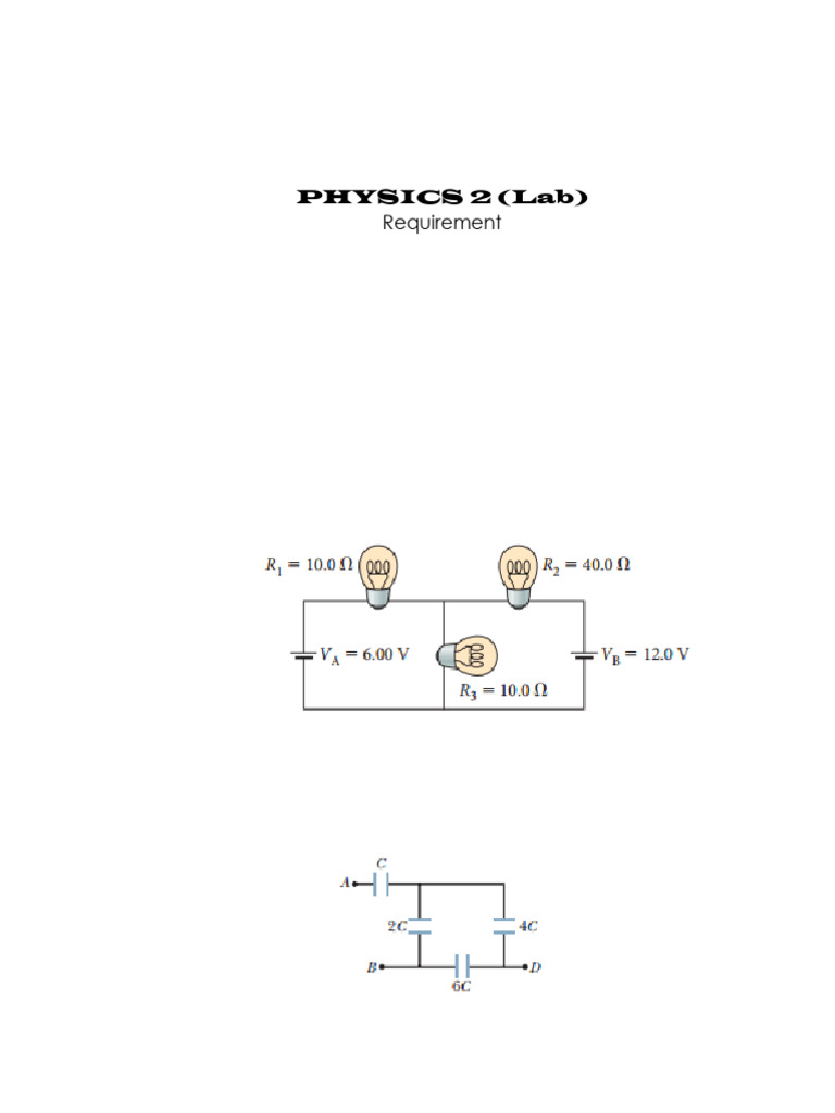 Physics 2 Lab Problem Solutions | PDF