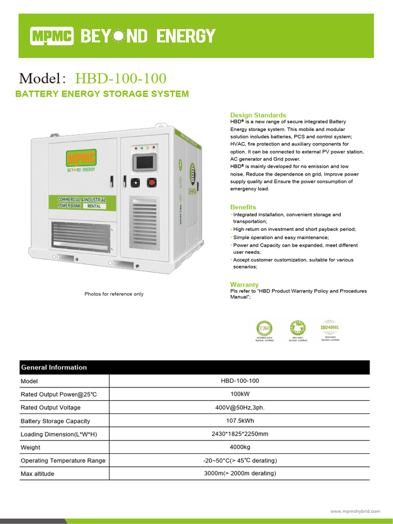 Model: Battery Energy Storage System | PDF | Electrical Grid | Energy ...