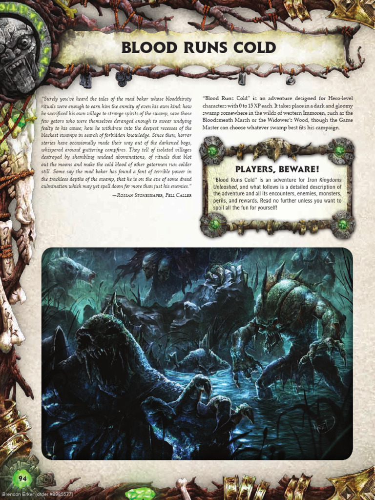 Adventure Blood Run Cold PDF Sacrifice