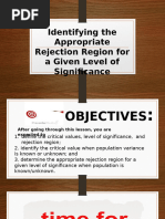 Understanding Rejection Regions in Hypothesis Testing | PDF | Normal ...