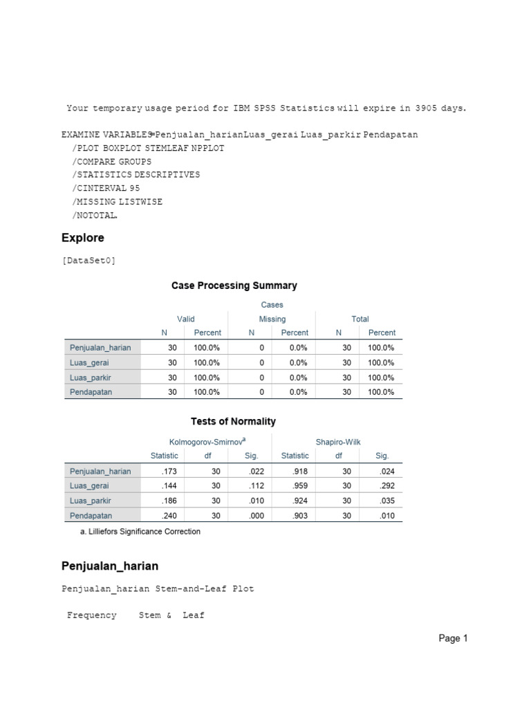 Output Analisis Regresi | PDF | Statistics | Tests