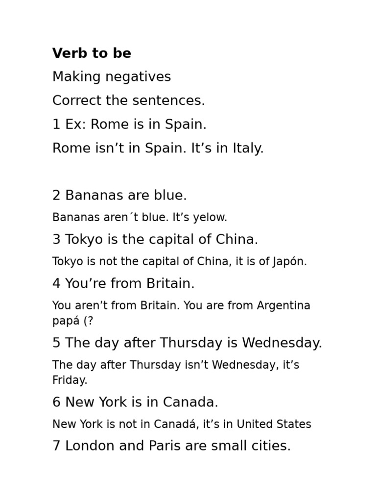Negatives and Questions in English | PDF