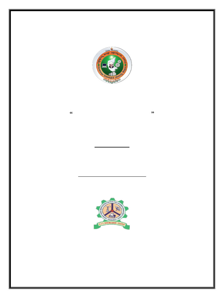 Vtu Front Page | PDF