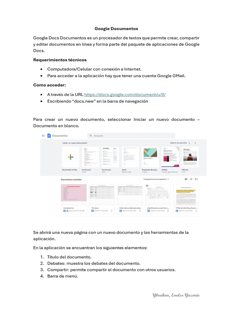 Google Docs | PDF | Hipervínculo | Botón (Computación)