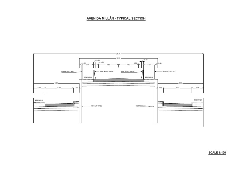 007+450 Millan - Section - Typical-A3 - 20180402 | PDF