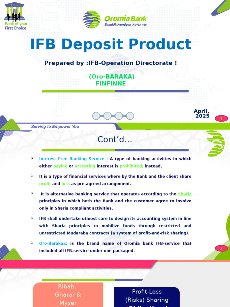 IFB Deposit Products Overview | PDF | Islamic Banking And Finance | Banks