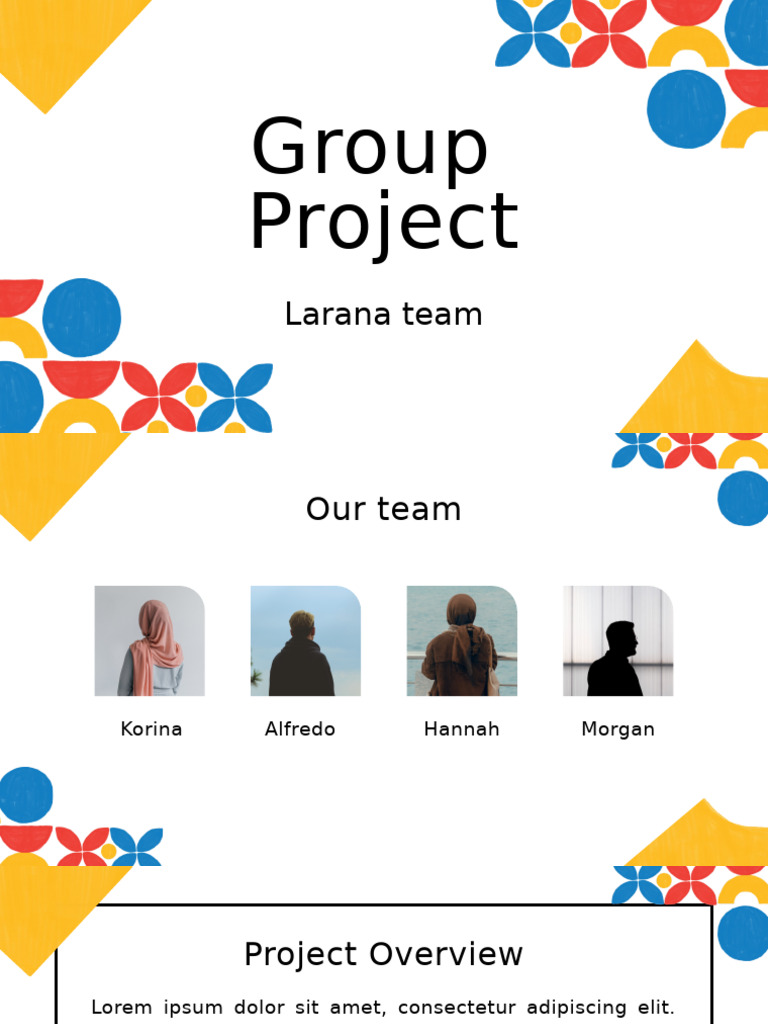 Blue Red Yellow Modern Geometric Group Project Presentation | PDF