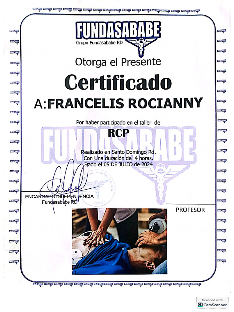 Certificación RCP | PDF