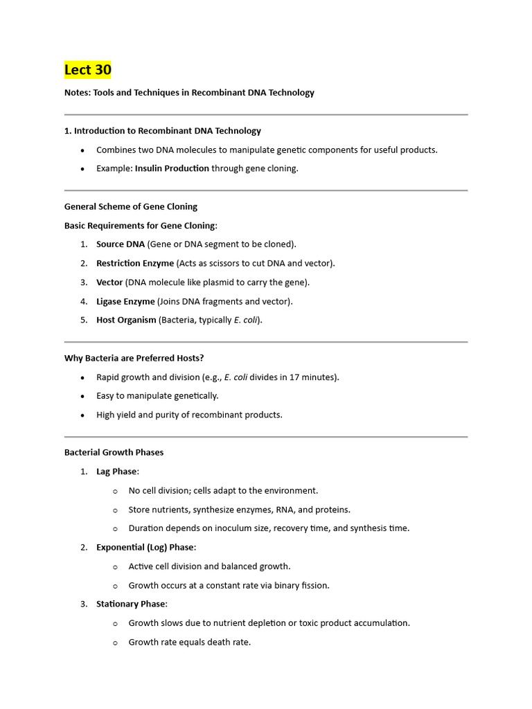 Biotechnology ESO206 | PDF | Molecular Cloning | Complementary Dna
