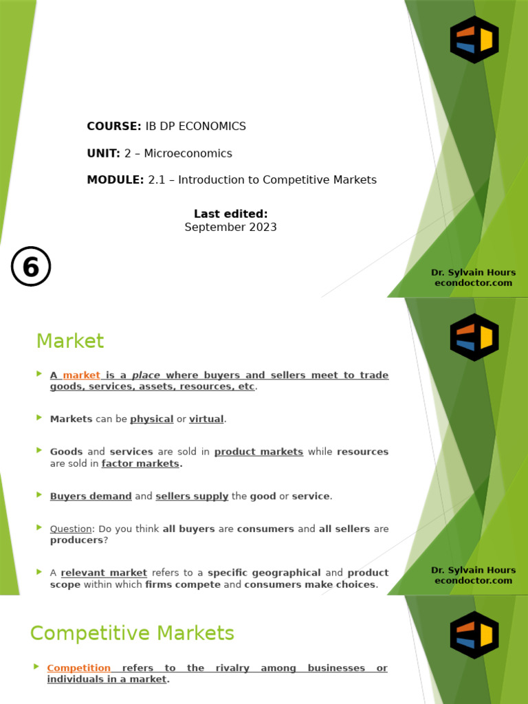 Competitive Markets and Demand Concepts | PDF | Demand | Demand Curve