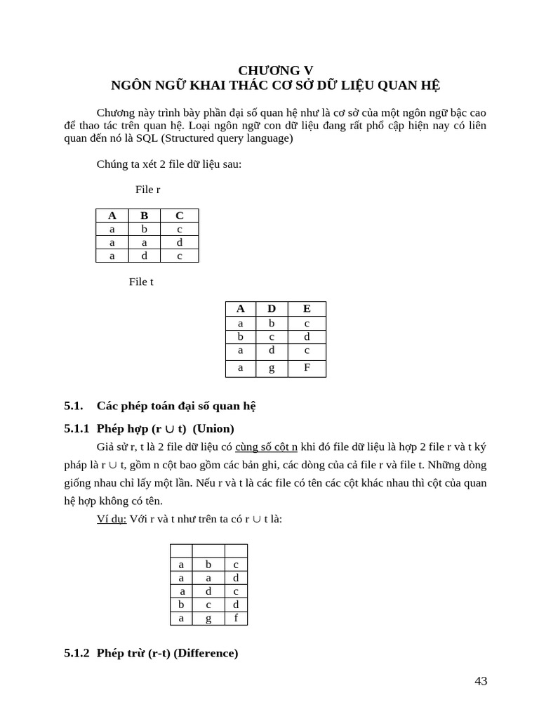Chuong 5 | PDF