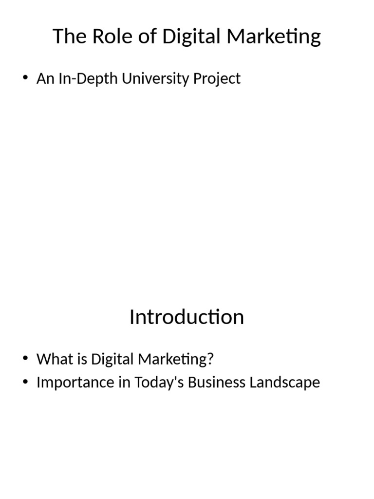 Comprehensive Guide to Digital Marketing | PDF | Digital Marketing ...