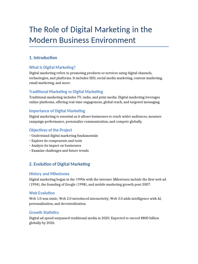 Digital Marketing's Impact on Growth | PDF | Digital Marketing ...