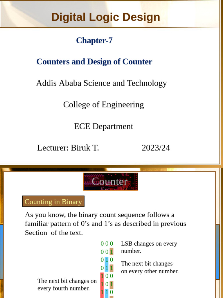Chapter-7 Counter Final For Student | PDF | Electronic Engineering ...