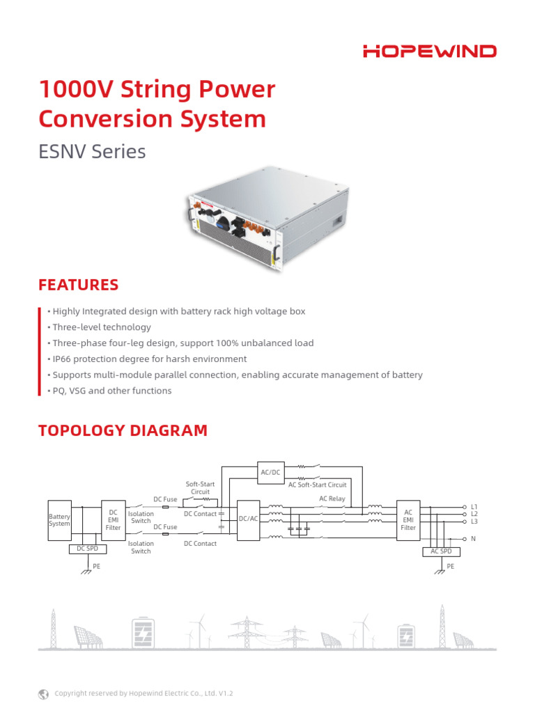 1000V 130kW String Power Conversion System Datasheet. V1.2 | PDF ...