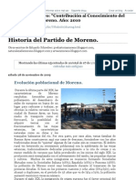 Historia Del Partido de Moreno