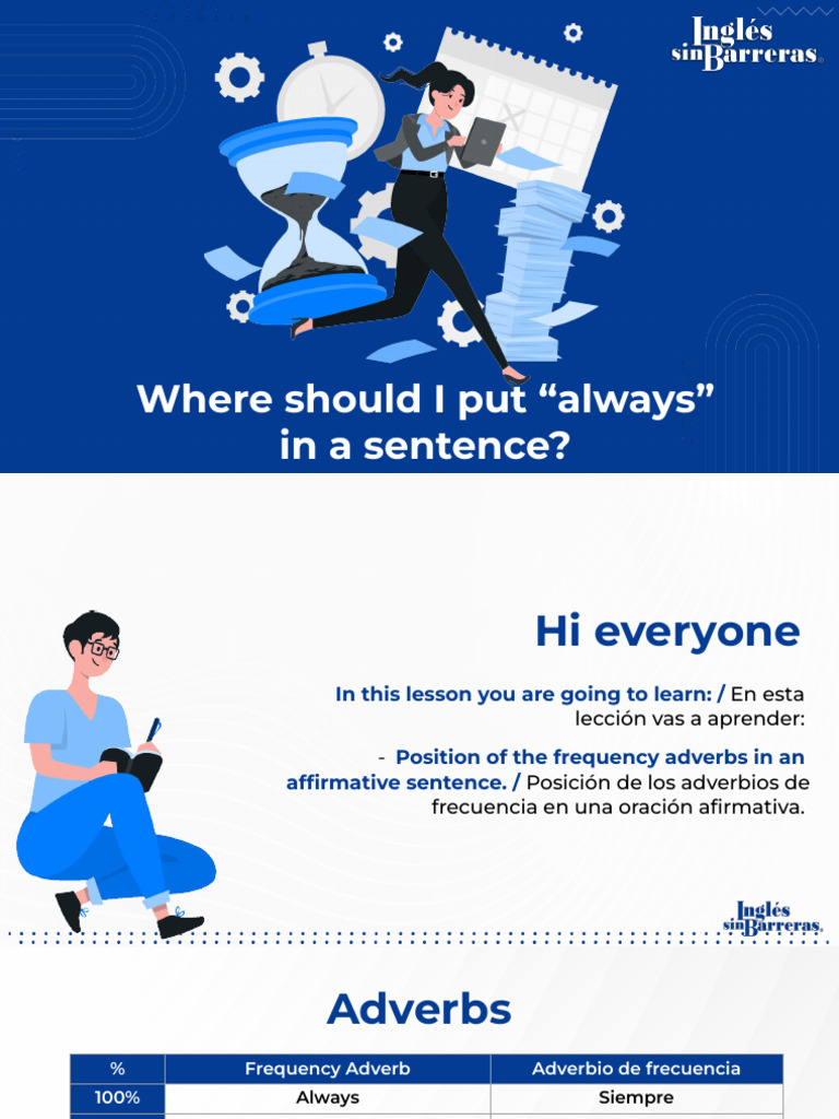 INGLES SIN BARRERAS - LESSON - Where Should I Put 
