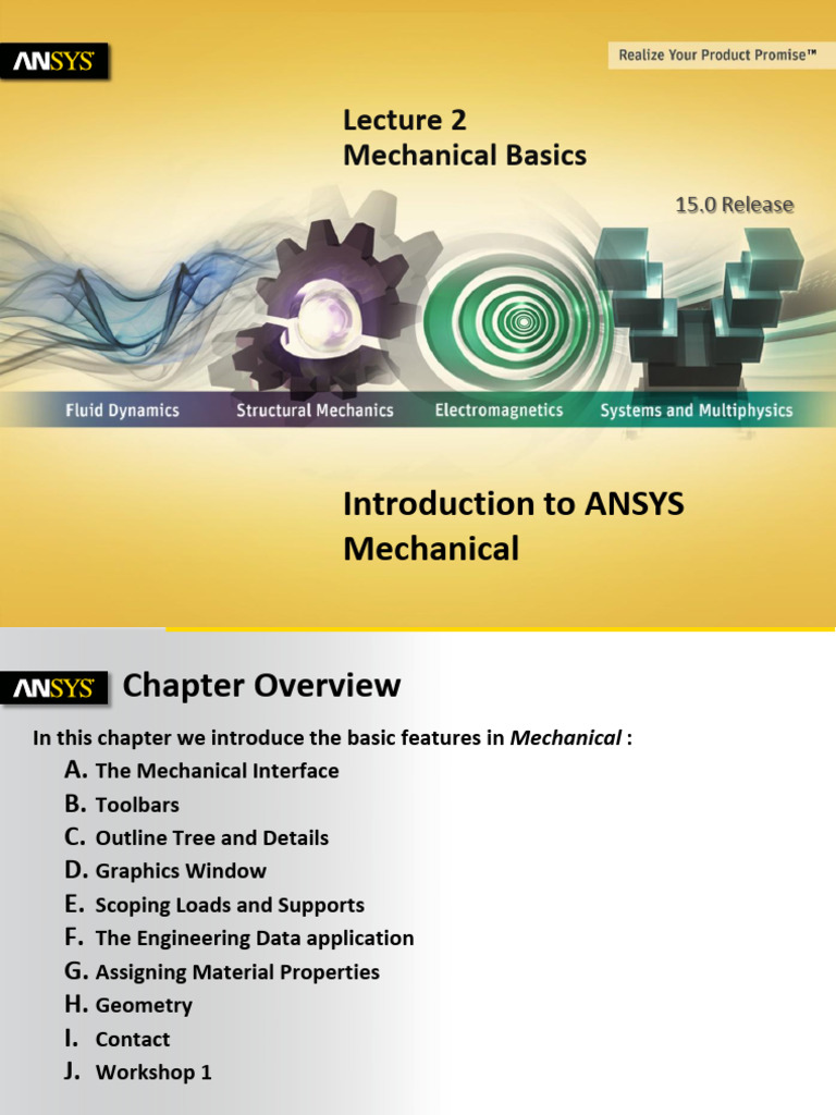 ANSYS Mechanical 15.0 Basics Guide | PDF | Euclidean Vector | Geometry