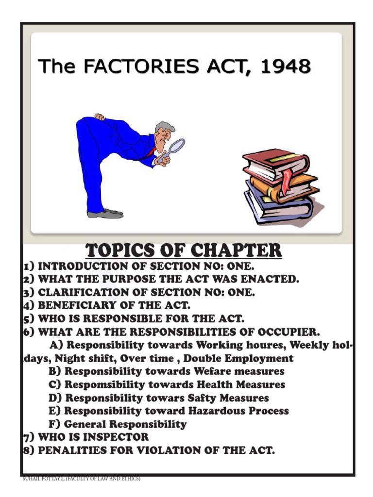 2) FACTORIES ACT-1 | PDF | Occupational Safety And Health